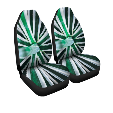 Green & white Car Seat Covers
