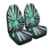 Green & white Car Seat Covers